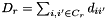 $ D_r = \sum_{i,i'\in C_r}d_{ii'} $